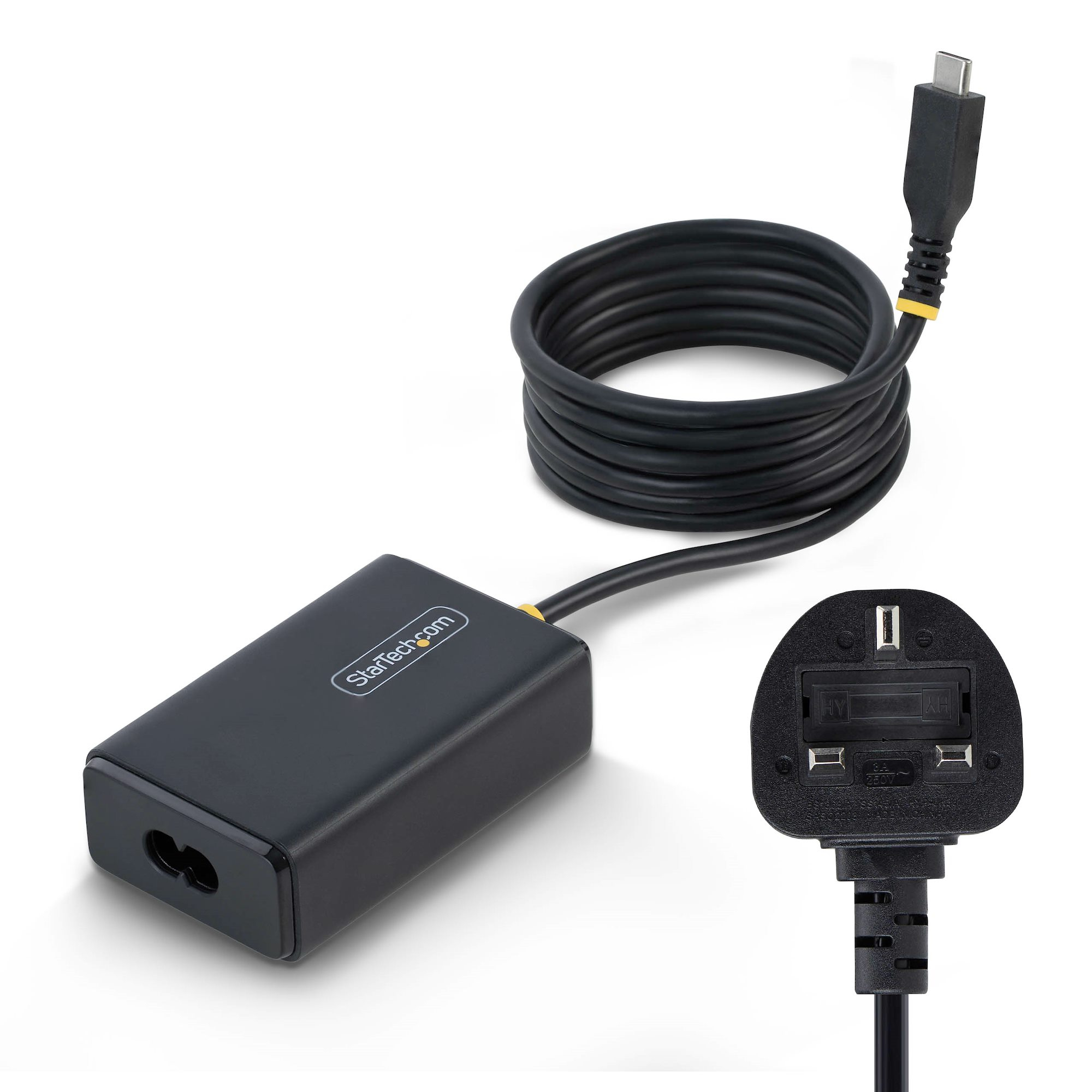 Startech.com Brown 65W Usb-C Laptop Charger. 1.5M Tethered Usb-C Cable. Powe