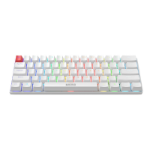 Marvo Scorpion KG933G Saber 61 Wired Mechanical RGB 60% UK Layout Gaming (White) keyboard QWERTY