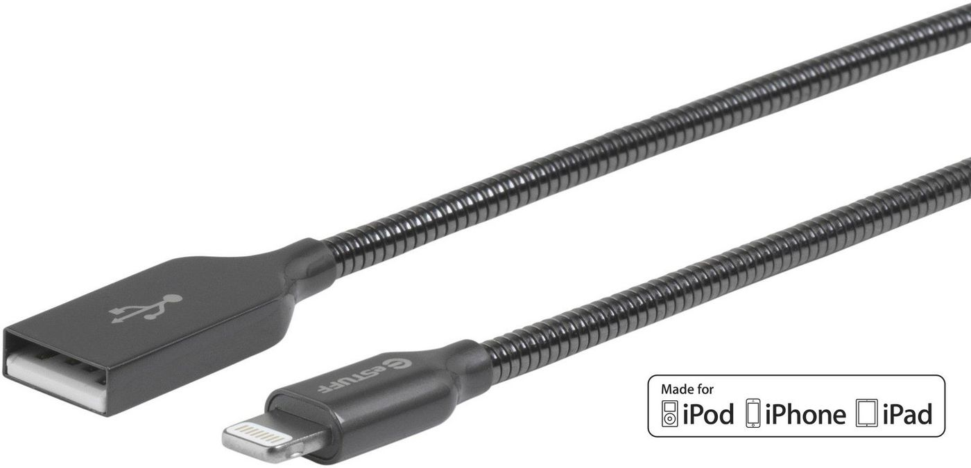 Image of eSTUFF ES601165 lightning cable 1.5 m Grey