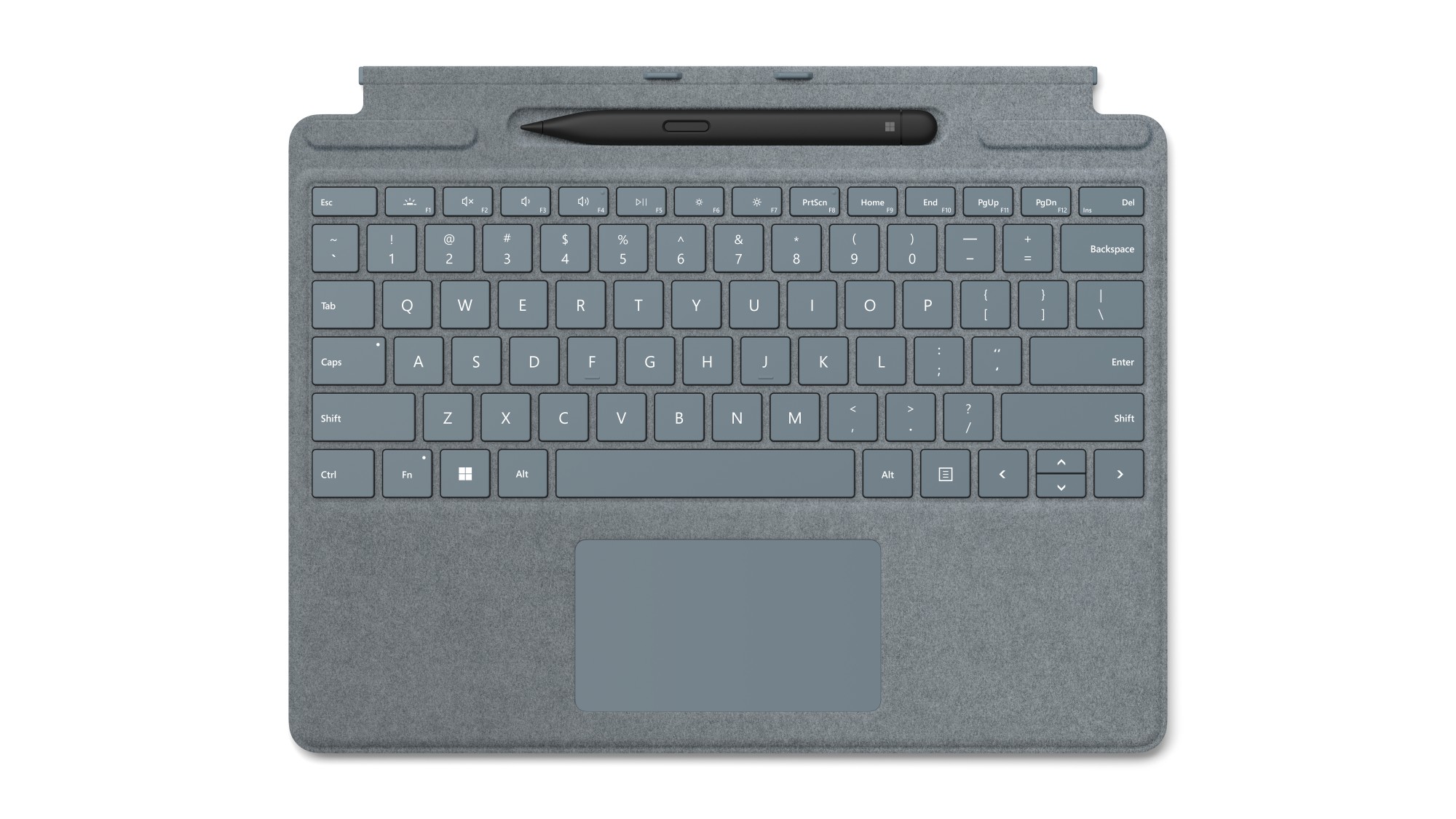 Microsoft Surface Typecover Alcantara with pen storage/ With pen Ice blue Pro 8 & X & 9