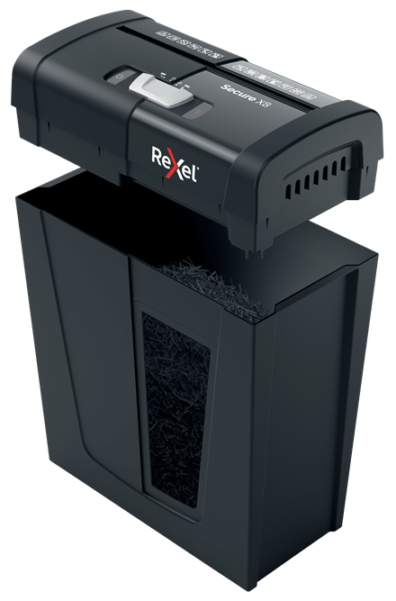 Rexel Secure X8 dokumentförstörare Tvärsgående skärning 70 dB Svart