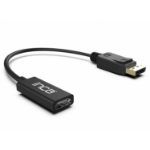 Inca IDTH-07 video cable adapter 0.2 m DisplayPort HDMI Type A (Standard) Black