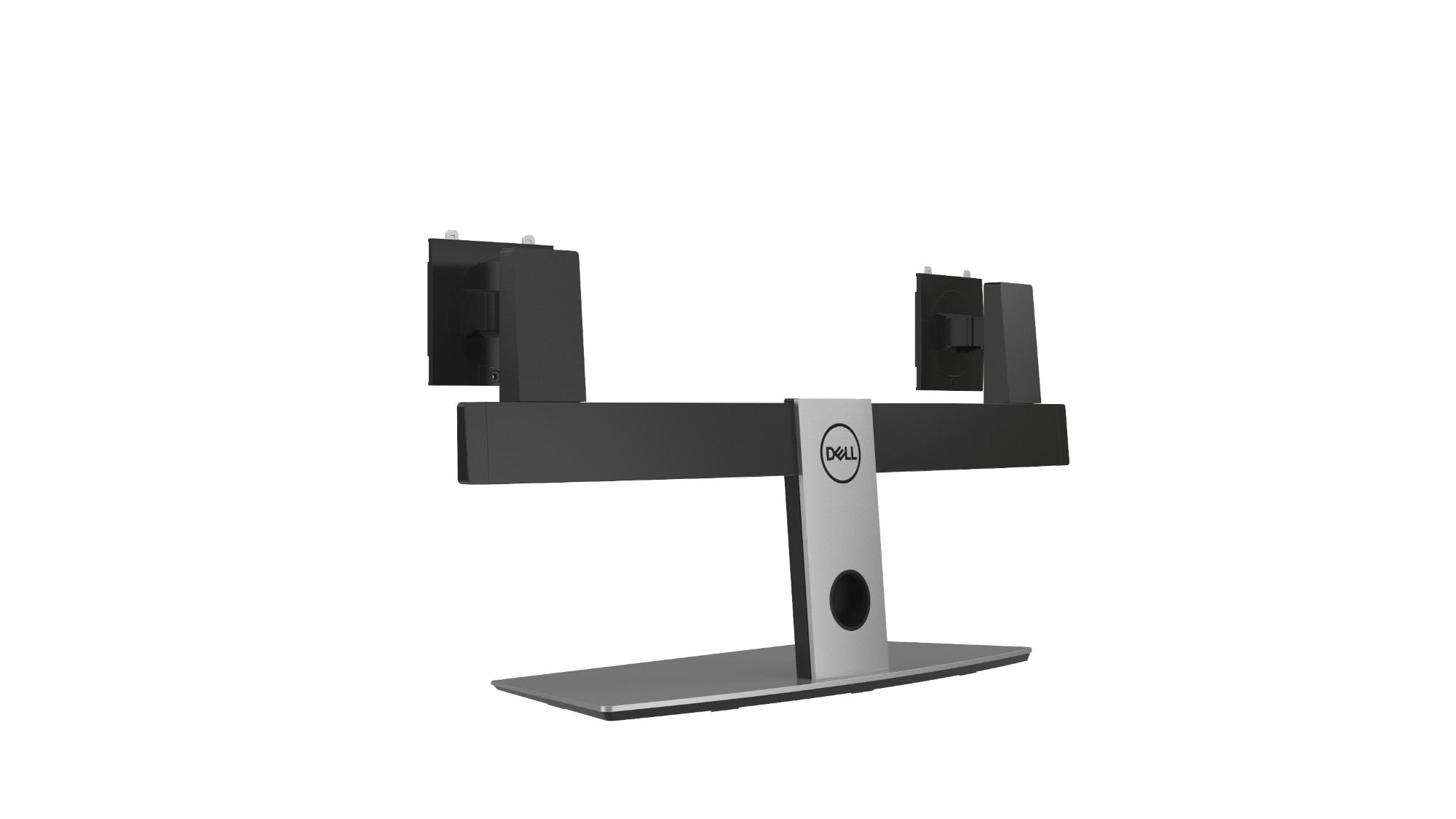 DELL Dual Monitor Stand 68.6 cm (27&quot;) Aluminium, Black