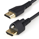 StarTech.com 6ft (2m) with Locking Screw - 4K 60Hz HDR - High Speed HDMI 2.0 Monitor Cable with Locking Screw Connector for Secure Connection - with Ethernet - M/M