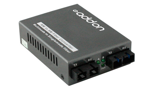 AddOn Networks 1000Base-SX(SC)/1000Base-LX(SC) network media converter 1000 Mbit/s 850 nm Multi-mode, Single-mode