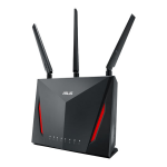 ASUS RT-AC2900 wireless router Gigabit Ethernet Dual-band (2.4 GHz / 5 GHz) Black