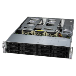 Supermicro AS-2015CS-TNR server barebone Rack (2U) Zwart, Zilver