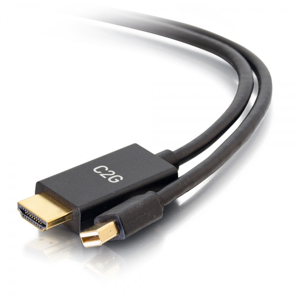 C2G 84437 videokabeladapter 3 m Mini DisplayPort HDMI Svart