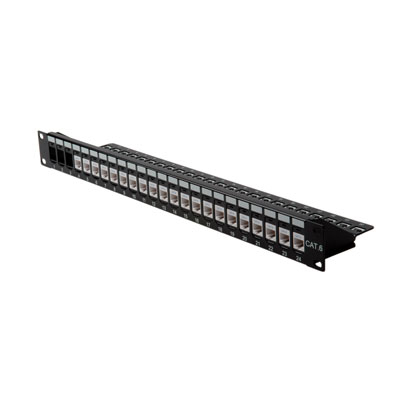 Image of ROLINE Keystone 19'' Module frame Cat.5/Cat.6, 24 Ports, blank,...