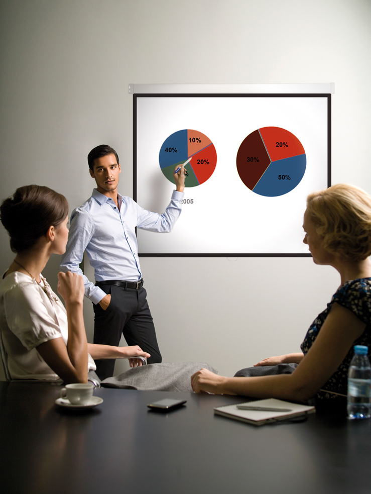 Image of Bi-Office 9D006011 projection screen 1:1
