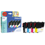 Pelikan 4107602/P18 Ink cartridge multi pack Bk,C,M,Y, 4x300 pages ISO/IEC 19752 10ml 1 x 10 ml + 3 x 7 ml Pack=4 (replaces Brother LC980VALBP) for Brother DCP 145 C