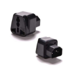 FDL IEC C14 TO UNIVERSAL FEMALE AU US UK EU SOCKET ADAPTOR