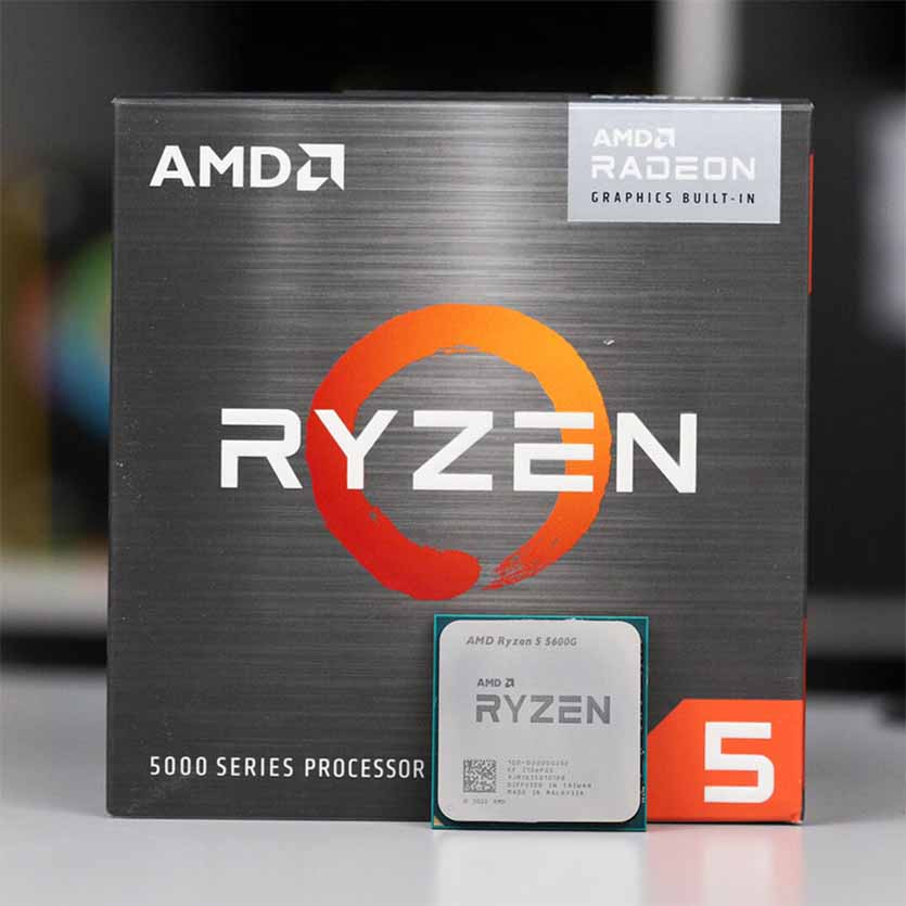 AMD RYZEN 5 5600G 3.9GHZ 6 CORE 16MB 65W WITH WRAITH STAELTH COOLER ZEN3 SKT AM4 CPU AMD