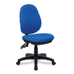 NAUTILUS Designs Java 300 Medium Back Synchronous Triple Lever Fabric Operator Office Chair Without Arms Blue - BCF/P606/BL DD