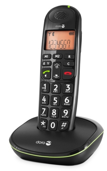 Doro PhoneEasy 100w DECT telephone Black