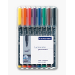Staedtler 318 WP8 permanent marker Black, Blue, Brown, Green, Orange, Red, Violet, Yellow 8 pc(s)