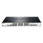 D-Link DGS-1510-28XMP Managed L2/L3 Gigabit Ethernet (10/100/1000) Power over Ethernet (PoE) Black, Grey