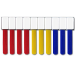 Label-the-cable LTC 2530 cable tie Blue,Red,Yellow