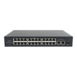 FDL 24 x 10/100 PORT POE+ 2 RJ45 & 1 SFP R/M SWITCH - 300W