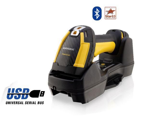 Datalogic PM9600-SR433RBK12 barcode reader Handheld bar code reader 1D/2D Black, Yellow