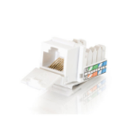 C2G 90° Cat5E RJ45 UTP Keystone Jack - White