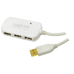 LogiLink UA0108 interface hub 480 Mbit/s White