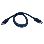 QVS DP-03 DisplayPort cable 35.4" (0.9 m) Blue