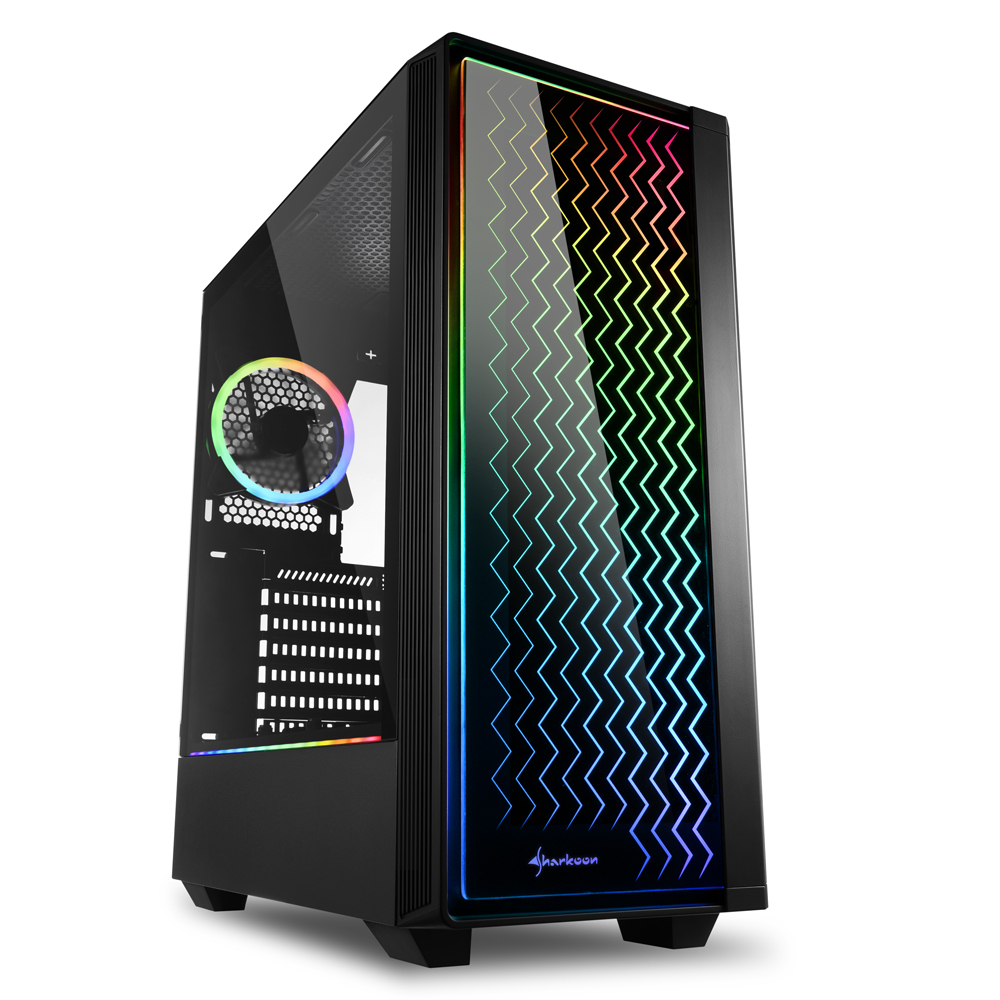 Sharkoon RGB LIT 200 Midi Tower Black