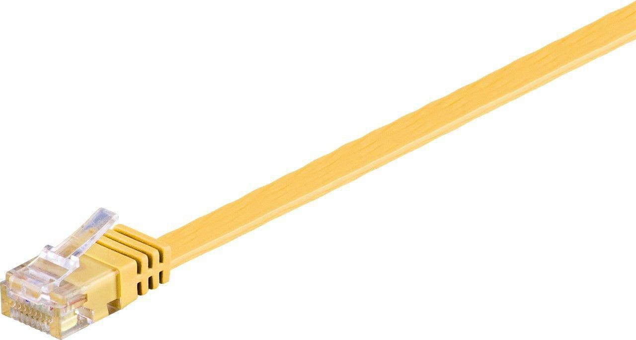 Microconnect V-UTP6005Y-FLAT networking cable Yellow 0.5 m Cat6 U/UTP (UTP)