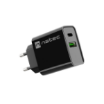 NATEC RIBERA Universal Black AC Fast charging Indoor