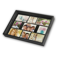 ZEP W002 - Wood - Black - Multi picture frame - Wall - 10 x 10 cm...