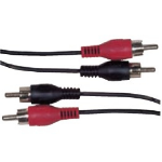 Schwaiger CIK5125 audio kabel 10 m 2 x RCA Zwart
