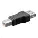 Microconnect USBAFB cable gender changer USB B USB A Black