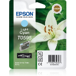 Epson C13T05954010 (T0595) Ink cartridge bright cyan, 520 pages, 13ml