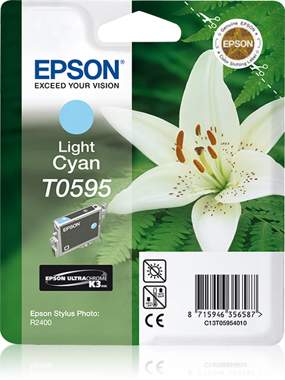 Image of Epson C13T05954010/T0595 Ink cartridge light cyan, 520 pages 13ml...