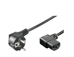 Microconnect PE010518 power cable Black 1.8 m CEE7/7 C13 coupler