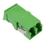 InLine Fiber Optical Adapter Duplex LC/LC SM Ceramic Sleeve green ext. shutter