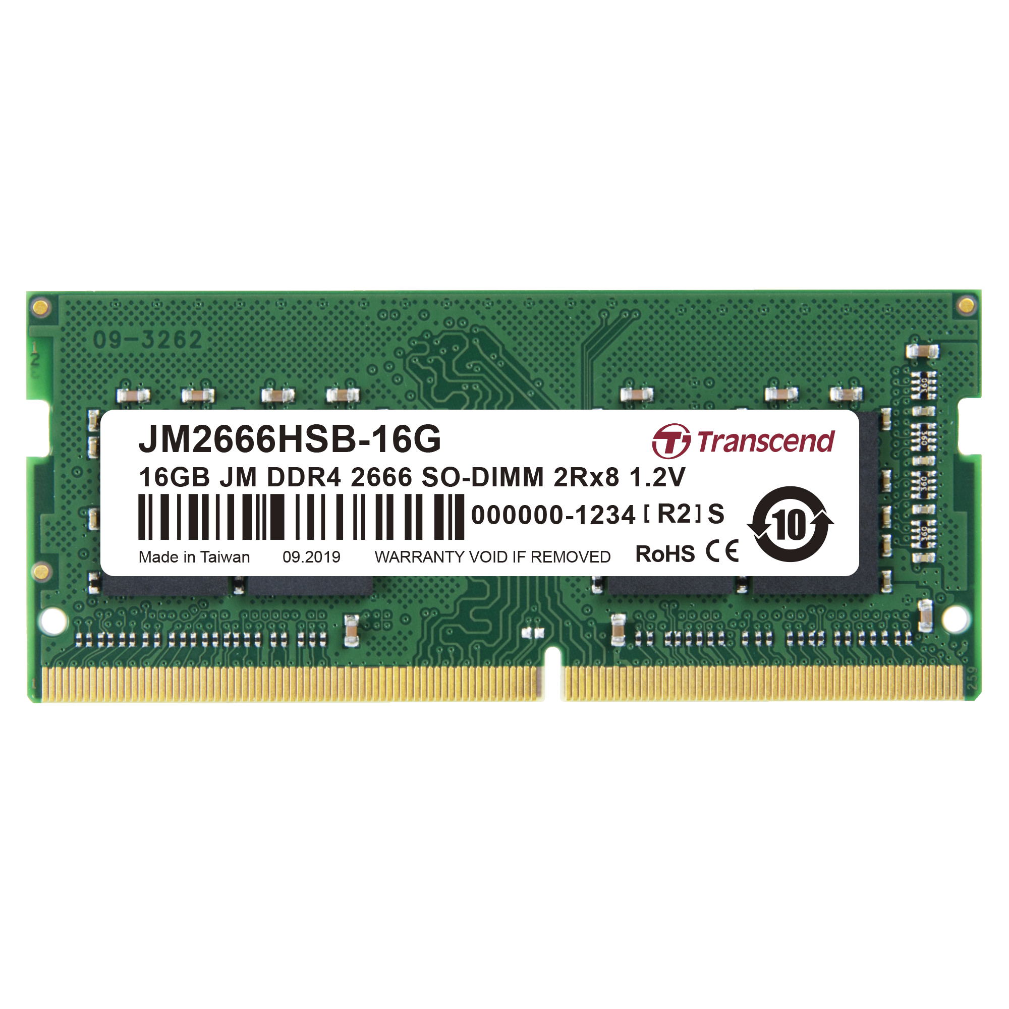 Transcend JetRam DDR4-2666 SO-DIMM 16GB