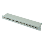 ROLINE Cat.6 19" patchpanel, 24 ports, STP