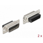 DeLOCK D-Sub HD 26 pin crimp male, metal, 2 pieces