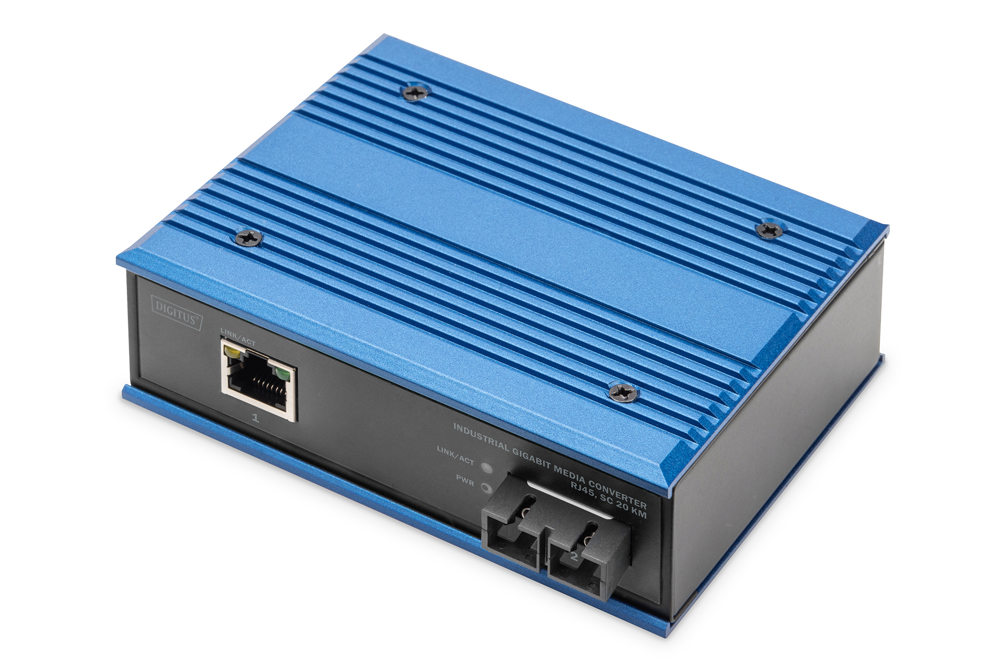 Image of Digitus Industrial Gigabit Media Converter RJ45, SC 20 km