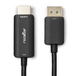 Rocstor Y10C127-B2 video cable adapter 70.9" (1.8 m) DisplayPort HDMI Black