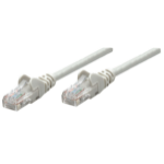 Intellinet Network Patch Cable, Cat6, 5m, Grey, Copper, U/UTP, PVC, RJ45, Gold Plated Contacts, Snagless, Booted, Lifetime Warranty, Polybag