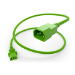 UNC PWRC13C1401FGRN power cable Green 11.8" (0.3 m) C13 coupler C14 coupler