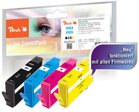 Image of Peach 319477 ink cartridge Black, Cyan, Magenta, Yellow