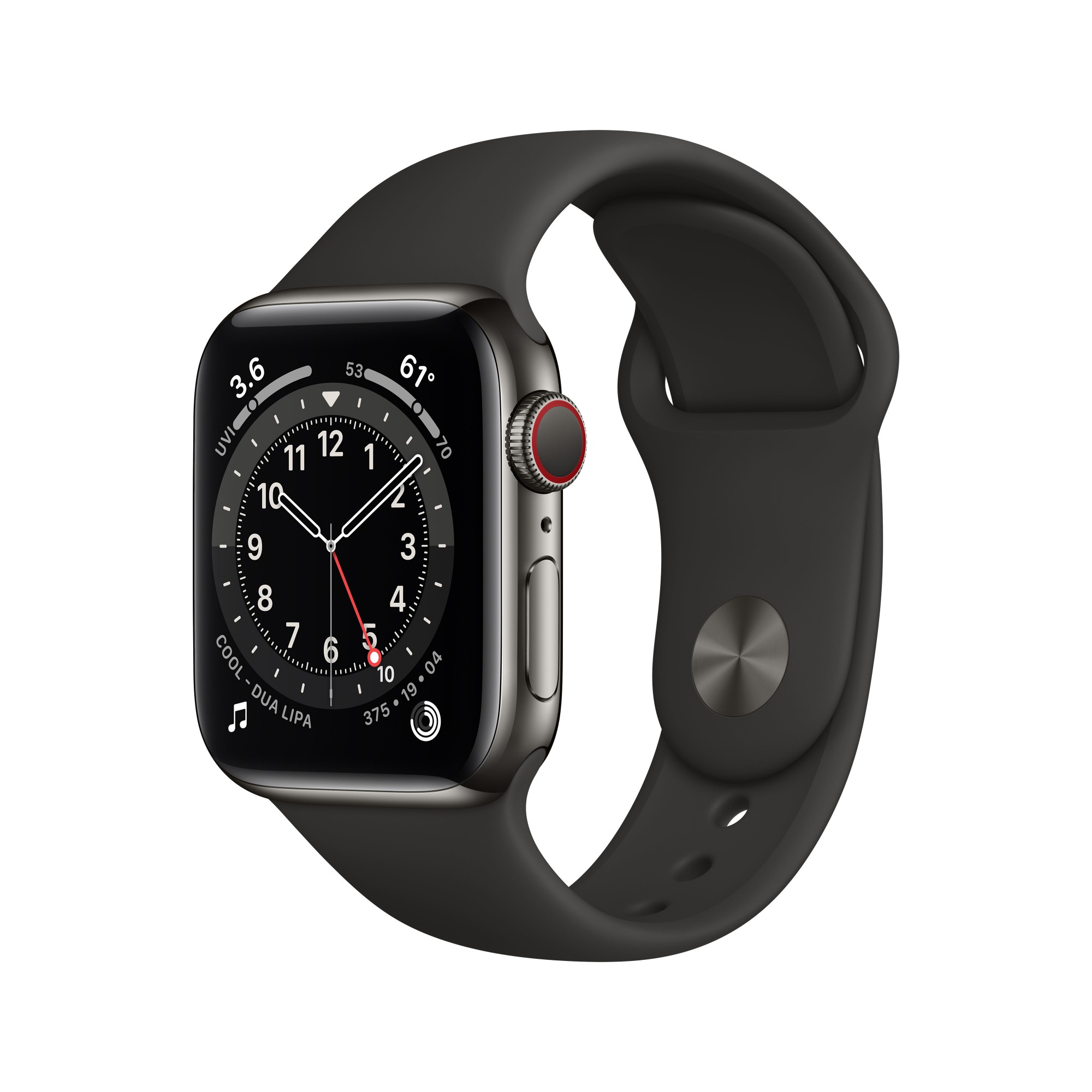 Apple Watch Series 6 OLED 40 mm Graphite 4G GPS (satellite)