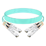 Axiom 980-9I960-00H005-AX InfiniBand/fibre optic cable 196.9" (5 m) QSFP56 2x QSFP56 AOC Aqua color, Stainless steel