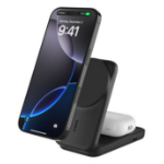 Belkin WIZ038MYBK mobile device charger Headphones, Smartphone Black USB Wireless charging Fast charging Indoor