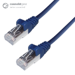 CONNEkT Gear 5m RJ45 CAT6A SSTP Stranded Flush Moulded LS0H Network Cable - 26AWG - Blue