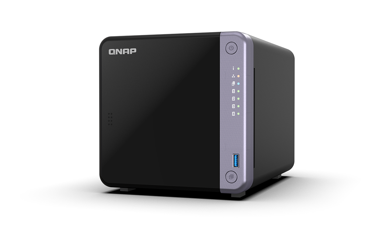 QNAP 4-bay desktop NAS - AL524 4C 2.0GHz 4GB DDR4 RAM (max 16GB) 1 x 1